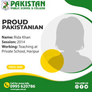 Rida-Khan - Alumni Proud Pakistanian - Pakistan Public School - Best School in Haripur