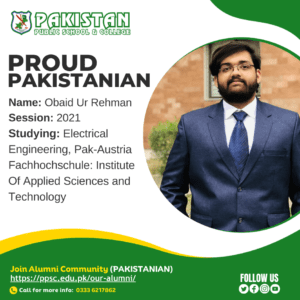 Alumni Proud Pakistanian - Pakistan Public School - Best School in Haripur